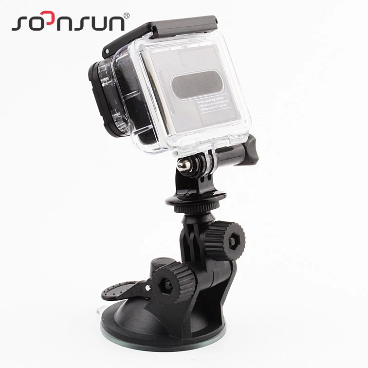 SOONSUN Автомобильная присоска крепление с штативом адаптер для GoPro Hero 8 7 6 5 4 для DJI Osmo Action Go Pro 8 аксессуары