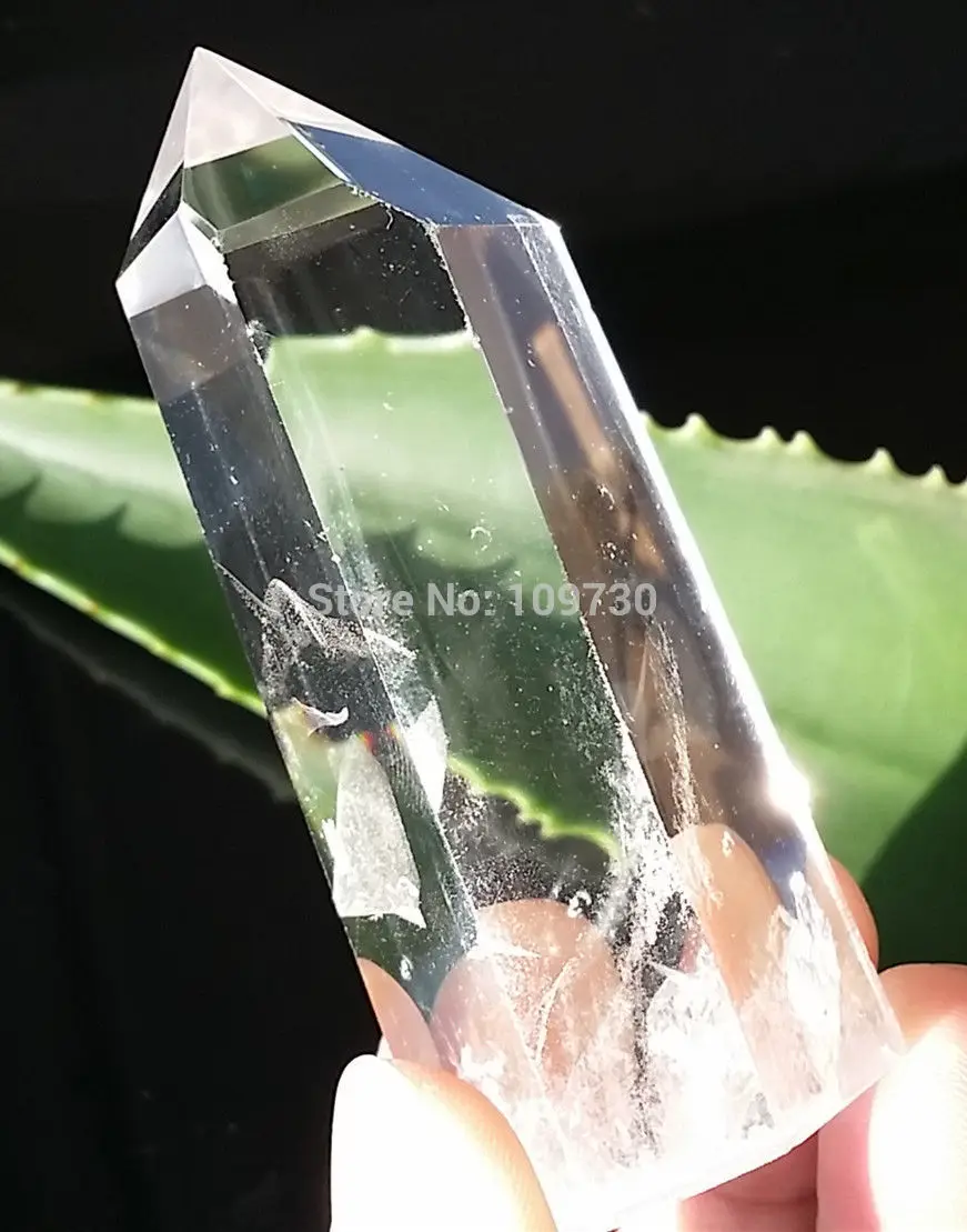 Бесплатная доставка Редкий Натуральный Пирамида прозрачный кварцевый кристалл