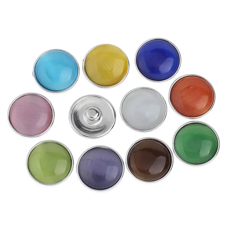 Клик пресс Оснастка Кнопки Fit оснастка браслет стекло кошачий глаз синтетический