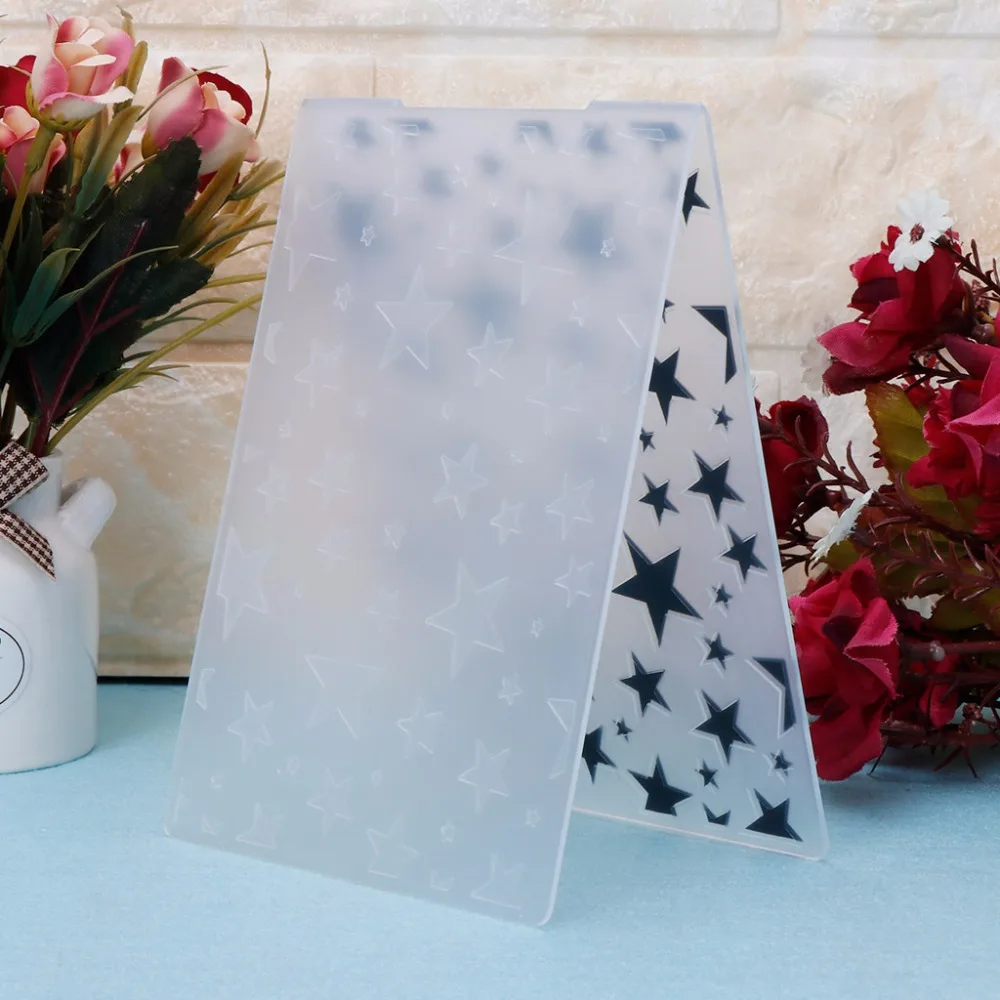 Пластиковый шаблон для выбивания папки DIY скрапбукинга фотоальбома карты бумаги