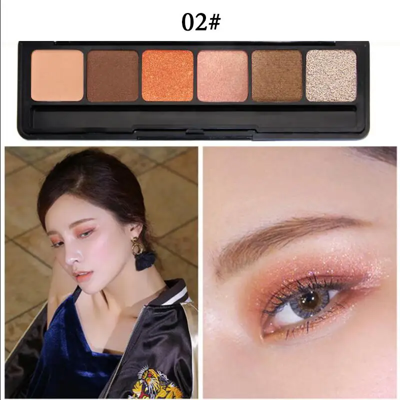 Новый светильник для теней век и умная палитра шесть цветов 3D компоненты