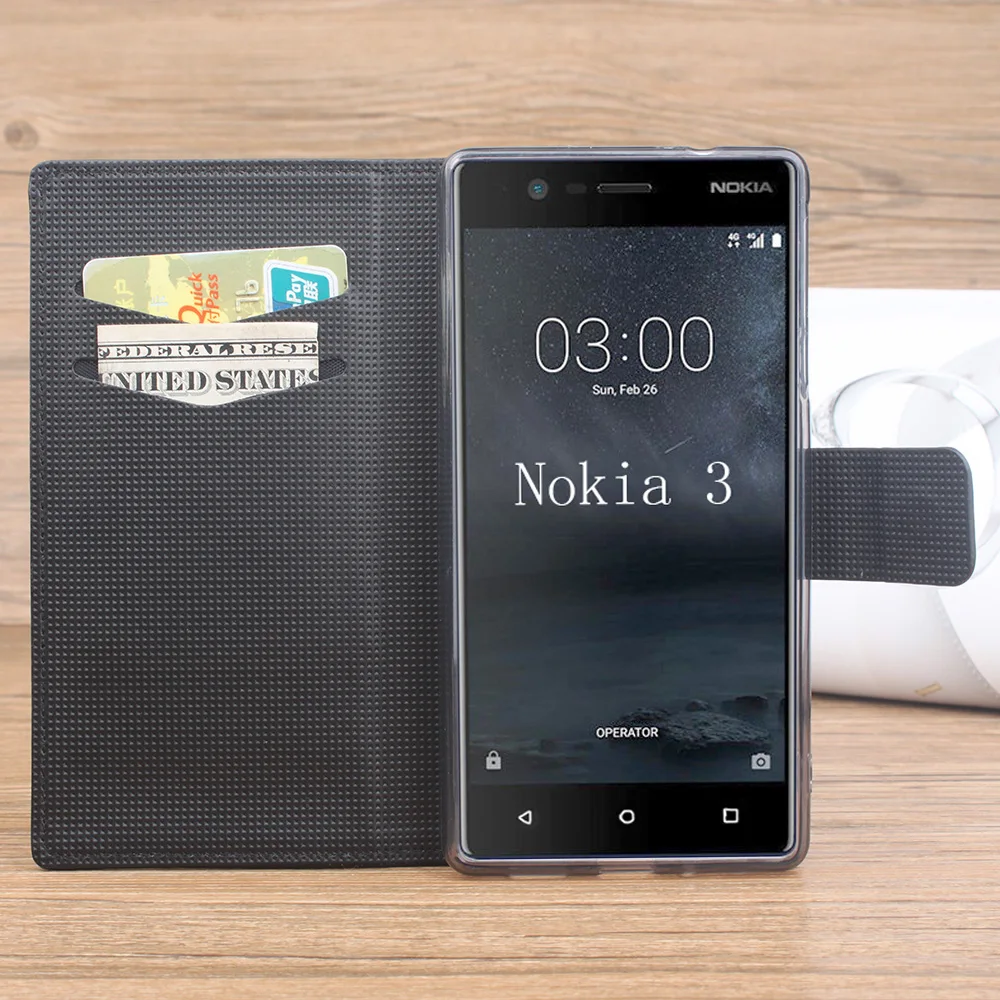 Флип чехол для телефона Nokia 3 кожаный кошелек Lumia 950XL 920 929 928 830 мобильного