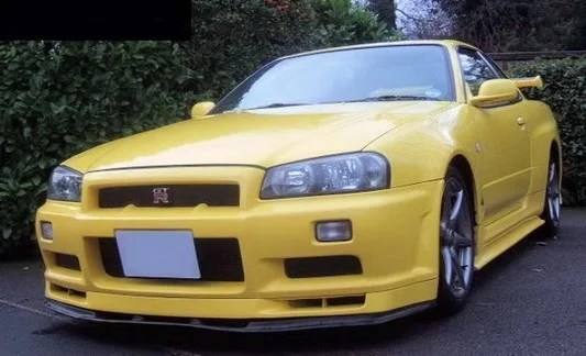 Для Skyline R34 GTR Nismo передний бампер для губ автомобильный Стайлинг Комплект тела