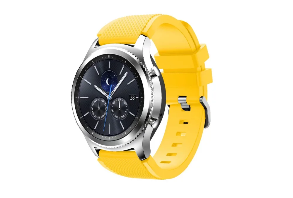 Gear S3 Frontier/классический ремешок для часов, 22 мм мягкий силиконовый ремешок для замены часов для samsung gear S3