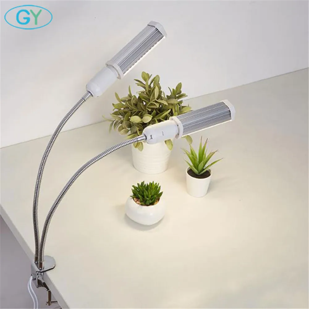 20 Вт E27 лампа LED полный спектр растительного света с зажимом гусиная шея гибкий
