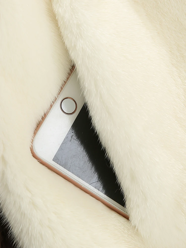 Mubao long paragraph mink fur coat female 2019 new imported wave swing hooded MD7248 | Женская одежда