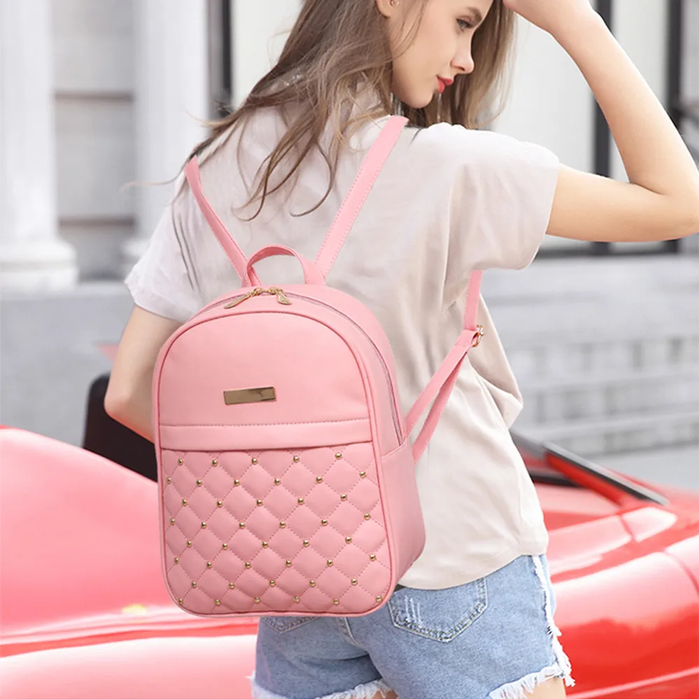 

Aelicy Fresh Backpack Fashion Causal Bags Solid Mochila Women Bag Backpack Women Mochila Feminina School Bags Girl 3 Colors 0824