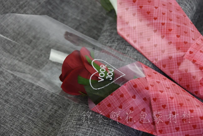 10Pcs 35*14Cm Cloth pattern caring handmade single bag rose double high-grade flowers packaging gifts | Дом и сад