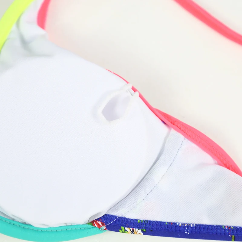 Новые пикантные Цветочный принт Одежда заплыва костюм Push Up Maillots De Bain женщины