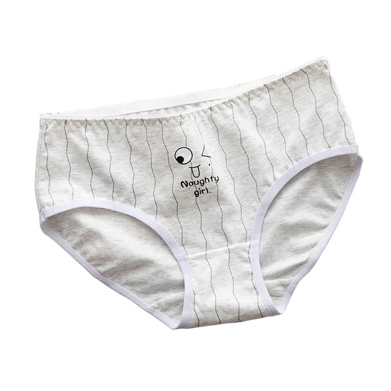 ZAVACE новый мультфильм чистая красный смайлик печати милые сексуальные трусики