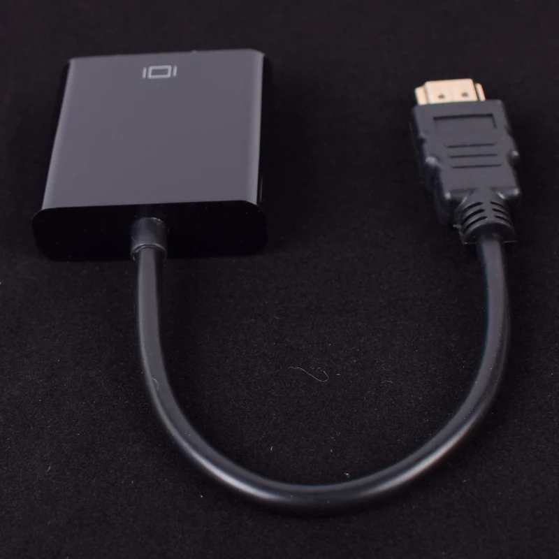 Конвертер HDMI в VGA кабель адаптера папа мама поддержка 1080P для ноутбук с HDTV TV Box PC| |