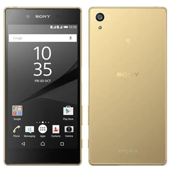 Gold Разблокированный мобильный телефон sony Xperia Z5 E6683, 4G LTE, четыре ядра, 3G ram, 32G, две sim-карты, 5,2 МП ПЗУ, Android, 1080 дюйма, P, Smat - Цвет: Gold