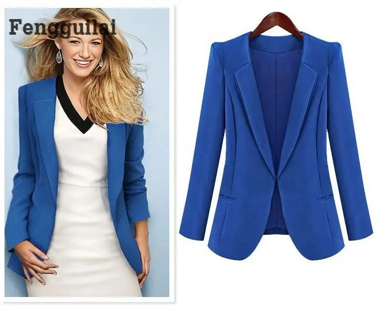 

New Style Black Long -Sleeved Slim Women Blazers And Jackets Small Suit Korean Fashion Leisure Blazer Size S -L