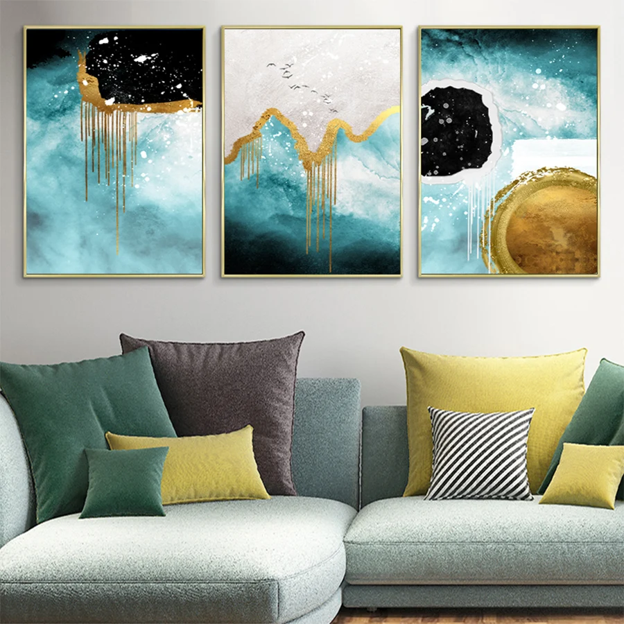 Птиц из плотной ткани с принтом Картины светильник класса люкс Wall Art Абстрактная