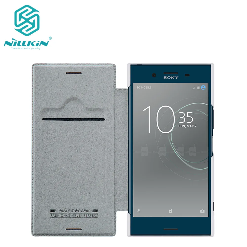Для sony Xperia XZ Премиум чехол для телефона Nillkin Винтажный с откидной крышкой Qin PU