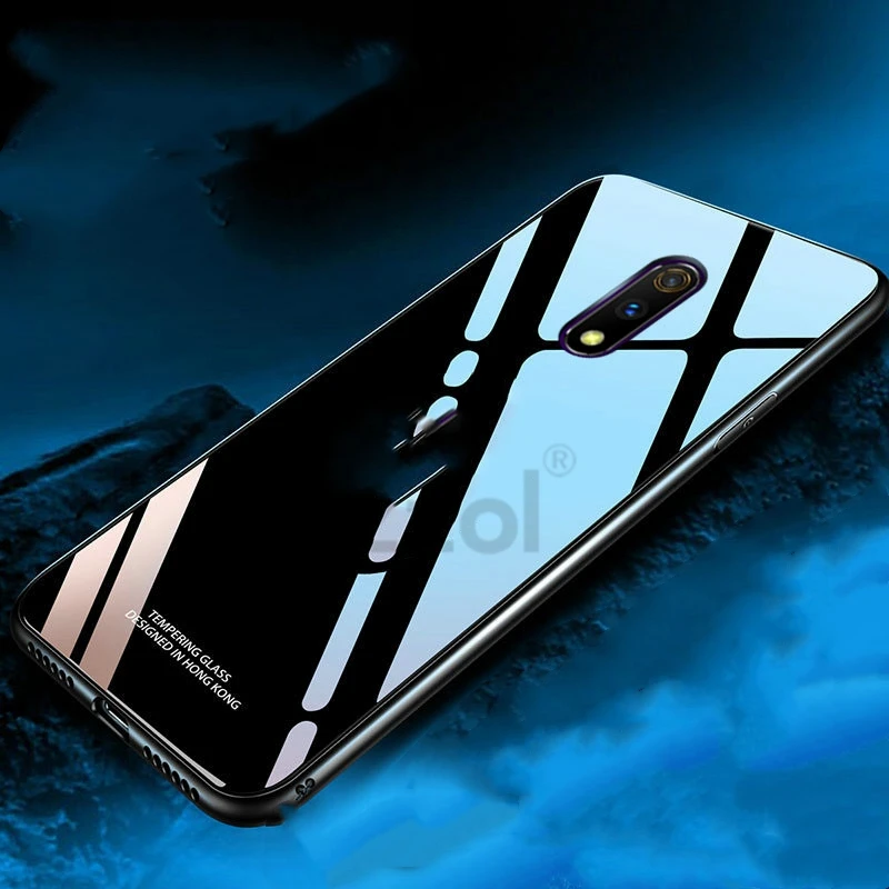 Для Realme X чехол из закаленного стекла жесткий для OPPO K3 Lite противоударный Coques Rezzol