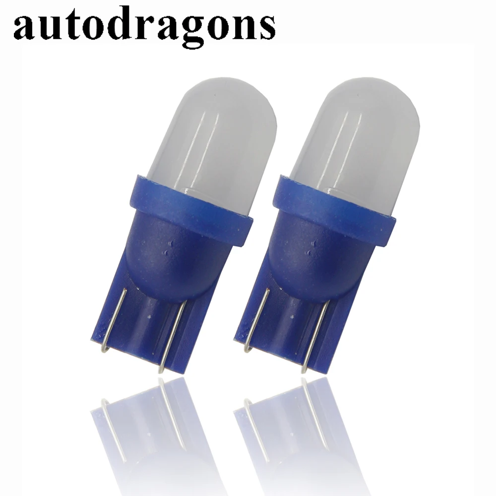Autodragon 10 шт. без мерцания морозный купол пинбол 6 3 В w5w светодиодные лампы #555 Клин