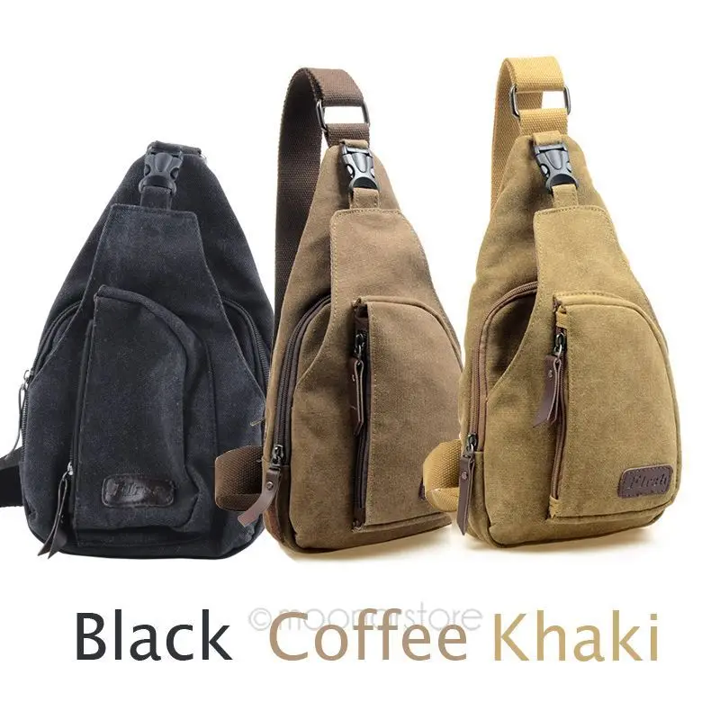 Горячие 2018 Модные Винтажные мужские сумки через плечо нагрудные холщовые