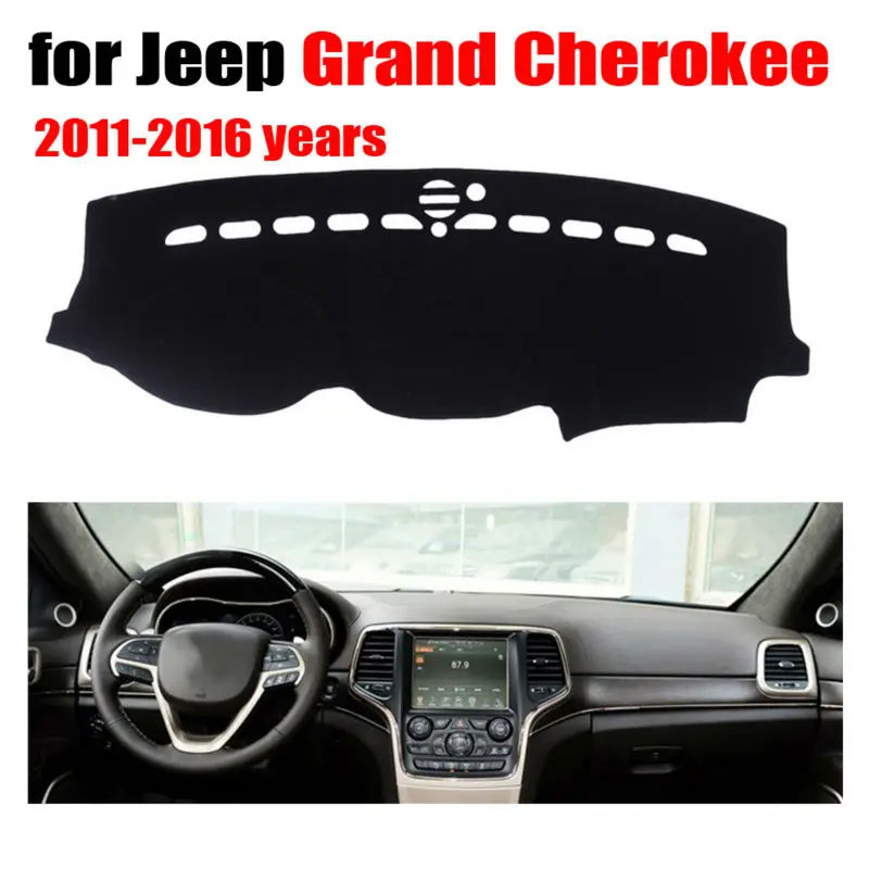 Приборная панель автомобиля охватывает коврик для Jeep Grand Cherokee 2011 2016