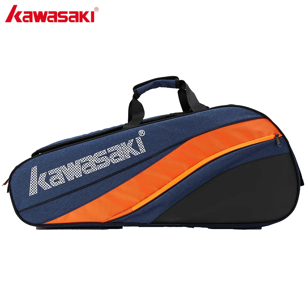 Kawasaki, сумка для бадминтона, большая емкость, ракетка, спортивная сумка, серия Honor, для 6, ракетки для бадминтона с двумя плечиками, KBB-8641