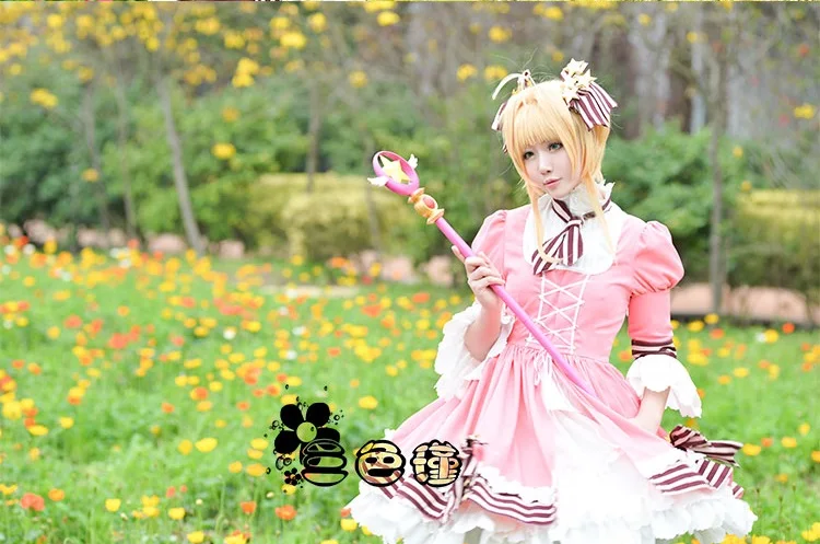 Женский костюм для косплея Cardcaptor Sakura розовое платье на годовщину 20-го юбилея