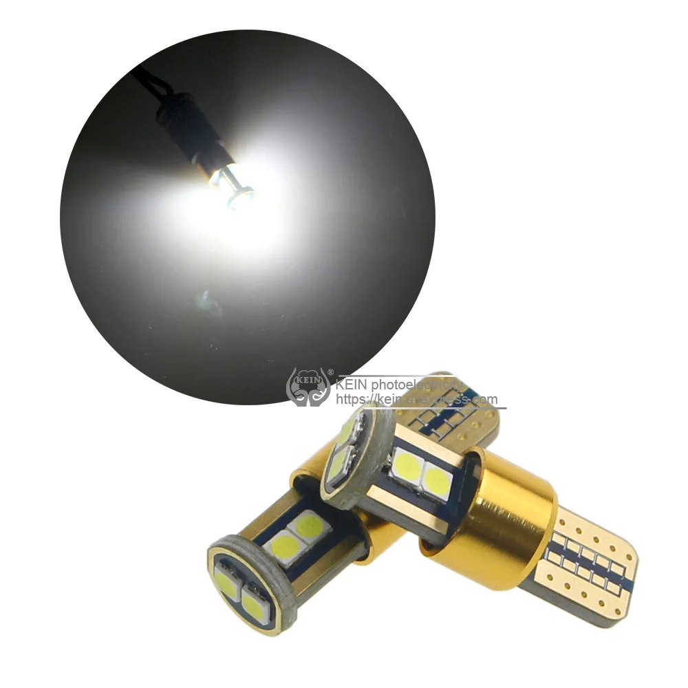 KEIN 2 шт. t10 led машинная лампа w5w 194 168 3030 автомобильный габаритный фонарь для чтения