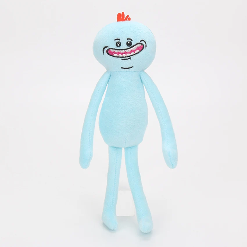 happy Meeseeks 17 см-30 см Рик и Морти пенный счастливый печальный помогайки Mr Poopybutthole рассольник Рик Мягкие плюшевые игрушки куклы для детей подарок - Цвет: happy Meeseeks