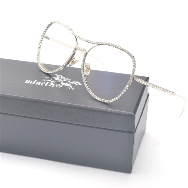 Женские очки с прозрачными стеклами MINCL винтажные оправы для очков ручной работы