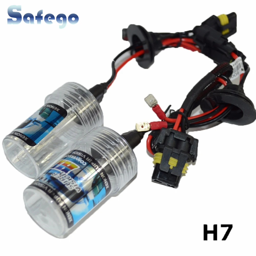 Safego 1 пара ксеноновых фар 35 Вт H7 4300K 5000K 6000K 8000K 12V ~ 24V|headlight bulb|xenon lighth7 xenon |