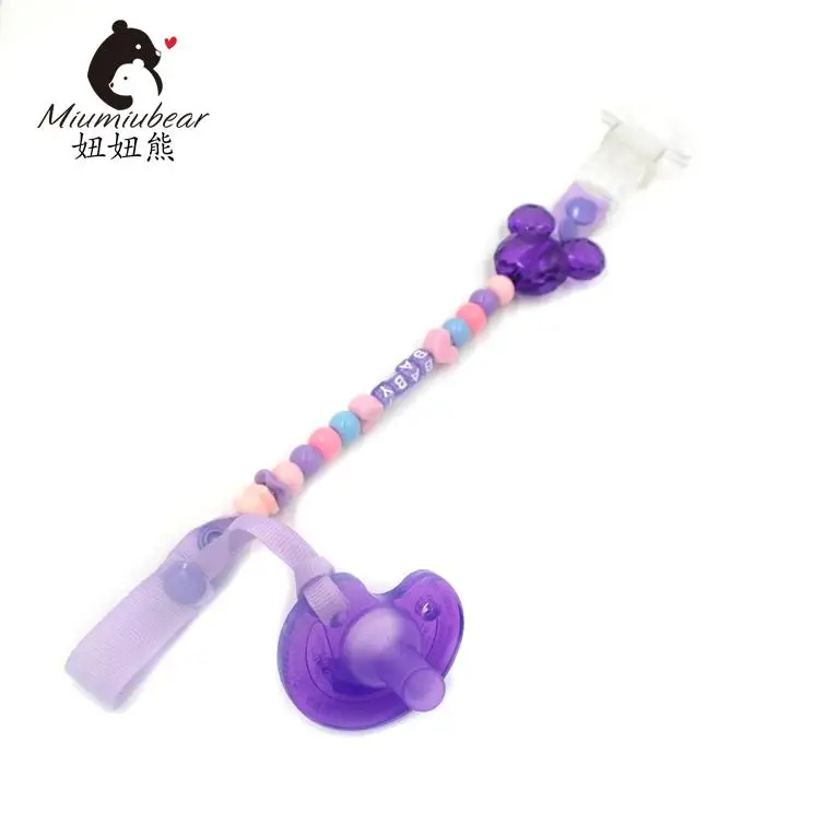 Детская цепочка для соски с бусинами на заказ|pacifier clips|dummy clipscustom pacifiers |
