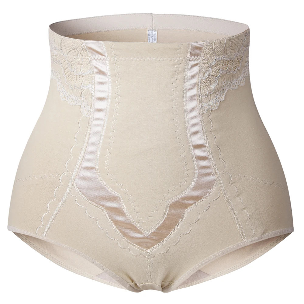 Хлопок большой размер женская обувь животик Управление трусики нижнее белье