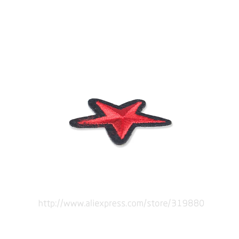 TIANXINYUE 10 шт 3 8*3 6 см Красная звезда патч вышитые железные значки патчи для одежды с