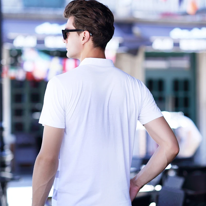 2018 тонкие модели мужские клетчатые хит цвета рубашки поло повседневный стиль с