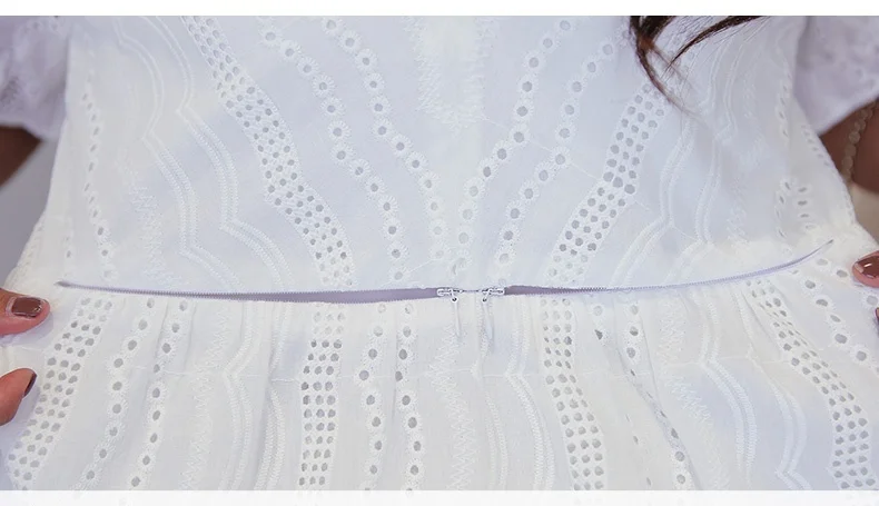 Хлопковое платье для кормления с коротким рукавом Одежда беременных однотонное