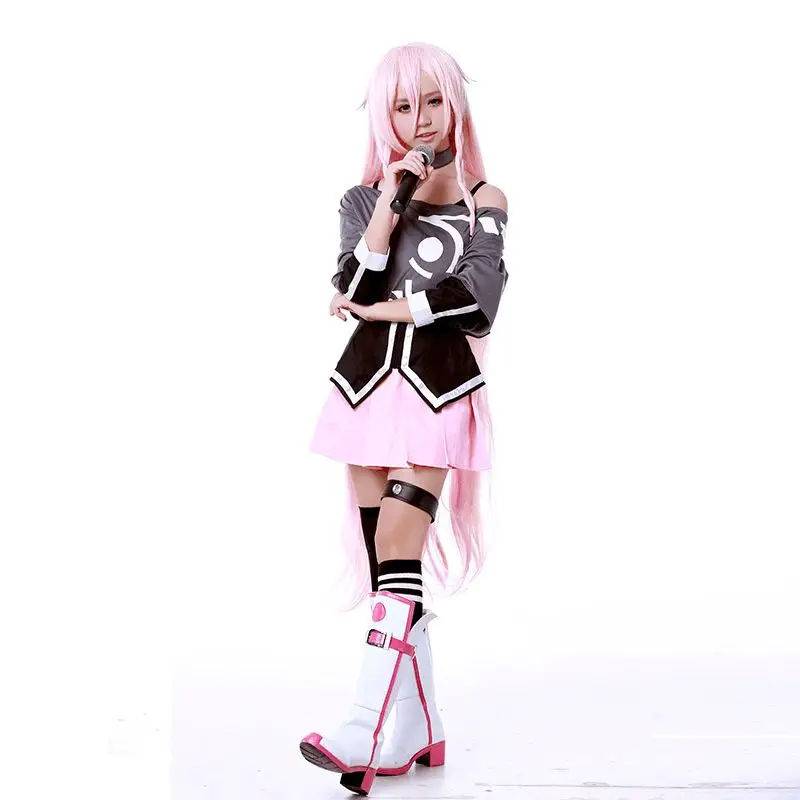 Rolecos аниме VOCALOID3 библиотеки IA Косплэй костюм Си ботинки для Маскарадного костюма