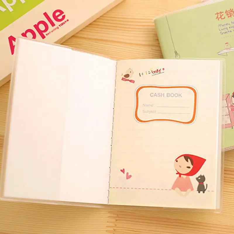 Kawaii школы Тетрадь мультфильм Red Hat Девушка журнал дневник планировщик книги