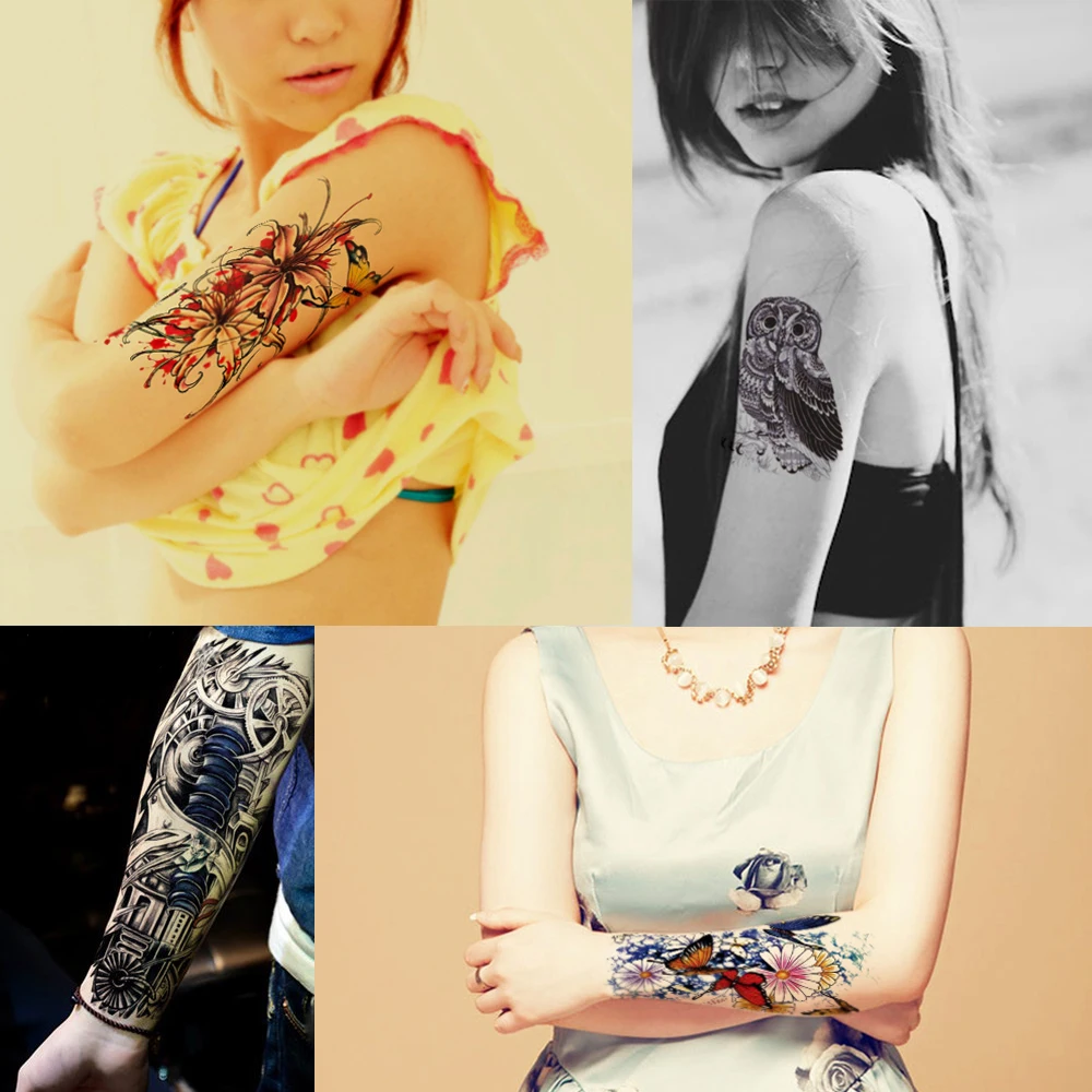 Водостойкая временная татуировка для сексуальных женщин и мужчин наклейка на