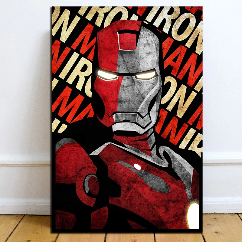 Железный человек Marvel супергерой классический фильм Винтаж холст картины для