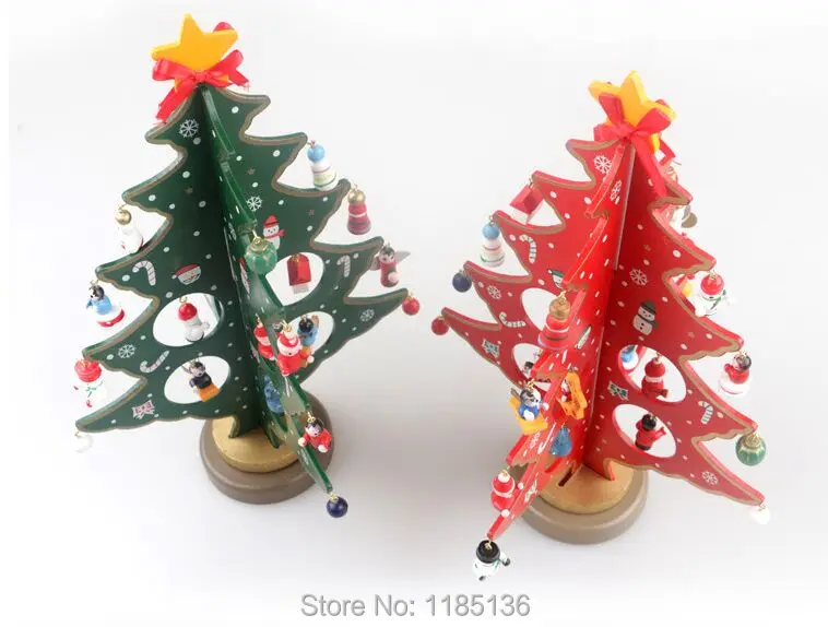 1 шт. Рождественский Подарок Таблица Елки Украшения Деревянный Рождественская