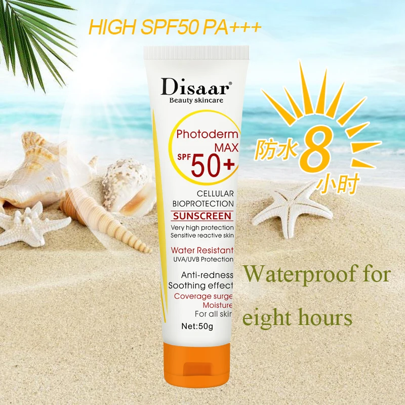Disaar SPf50 солнцезащитный крем, Солнцезащитный отбеливающий крем, длительного действия UVA UVB, солнцезащитный крем для тела