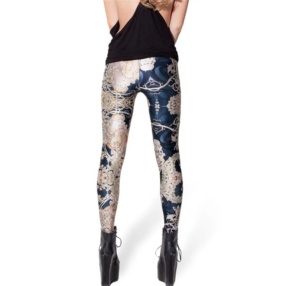 Панк женские 3D брюки новая спортивная одежда штаны-тату модная для улицы длинные