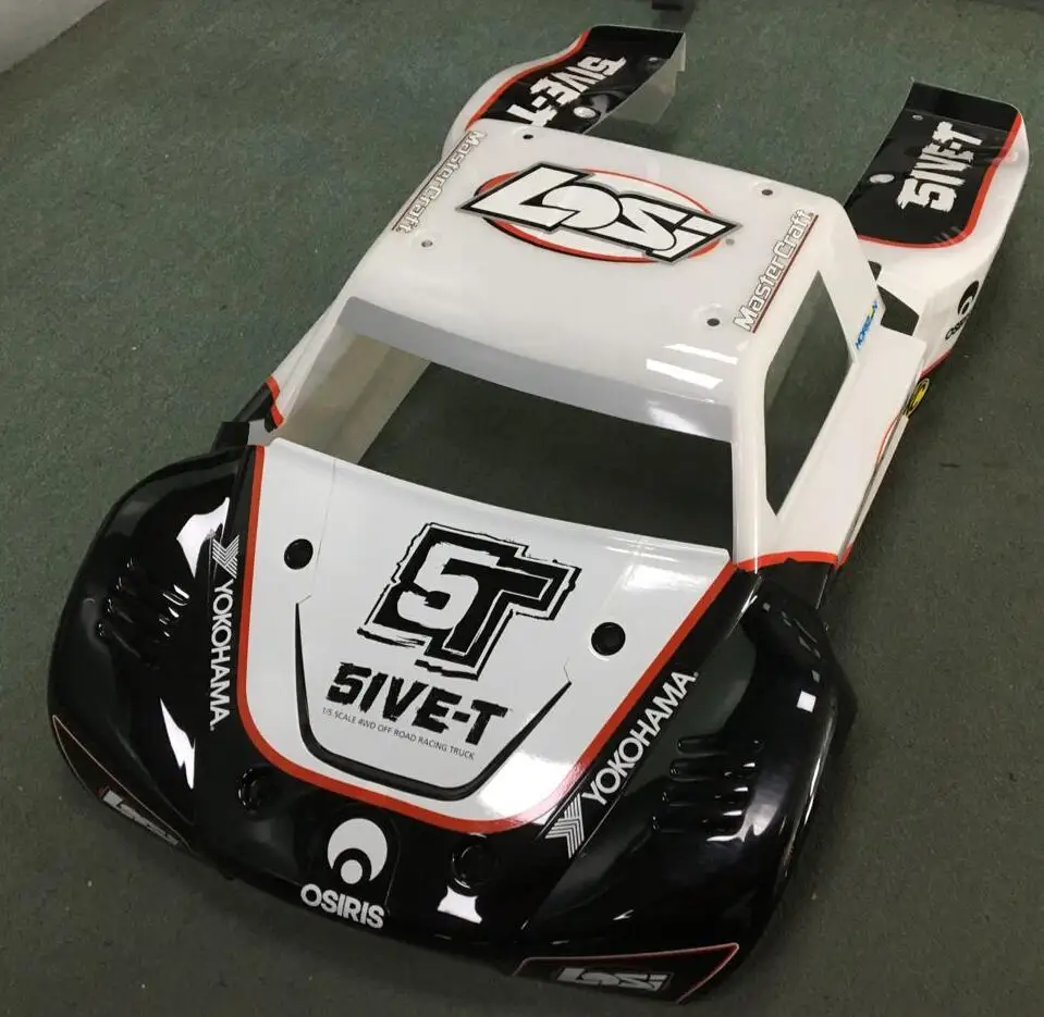 Rc Losi 1/5 5IVE T черно белый корпус с рисунком|Детали и аксессуары| |