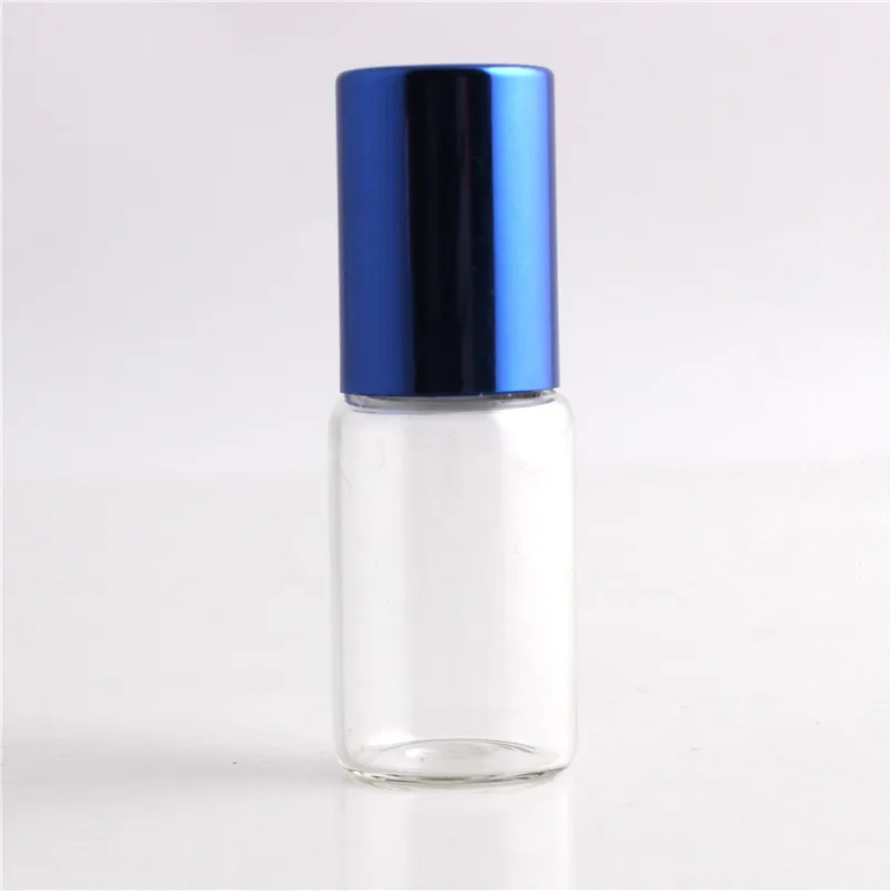 5 мл (6 шт./партия) Горячая стеклянная бутылка с роликом шестью цветами специальная