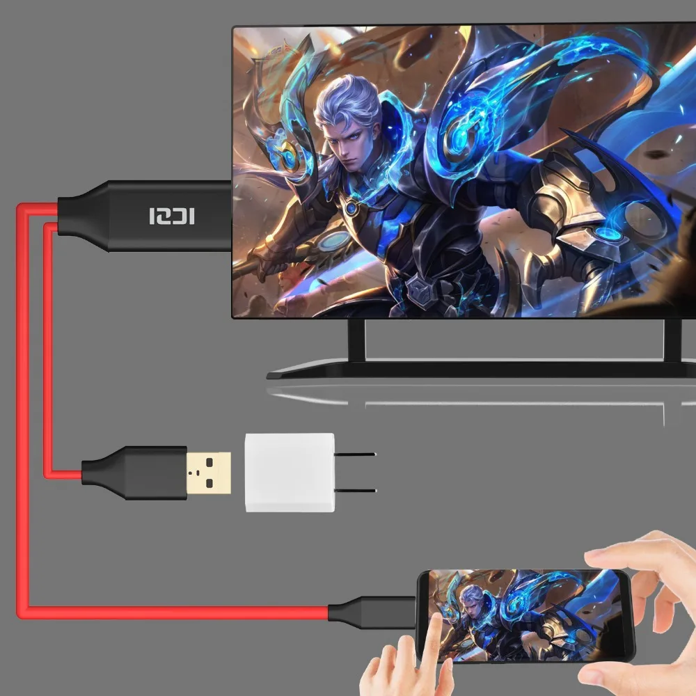 ICZI 4K 60HZ 1 8 m USB C к HDMI кабель для зарядки samsung S8 S9 Plus huawei mate 10 20 Pro P20 Macbook Pro|Кабели HDMI| |