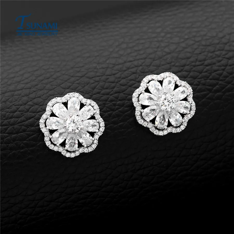 Популярные циркониевые серьги в виде капель AAA элегантные женские ER045|zircon