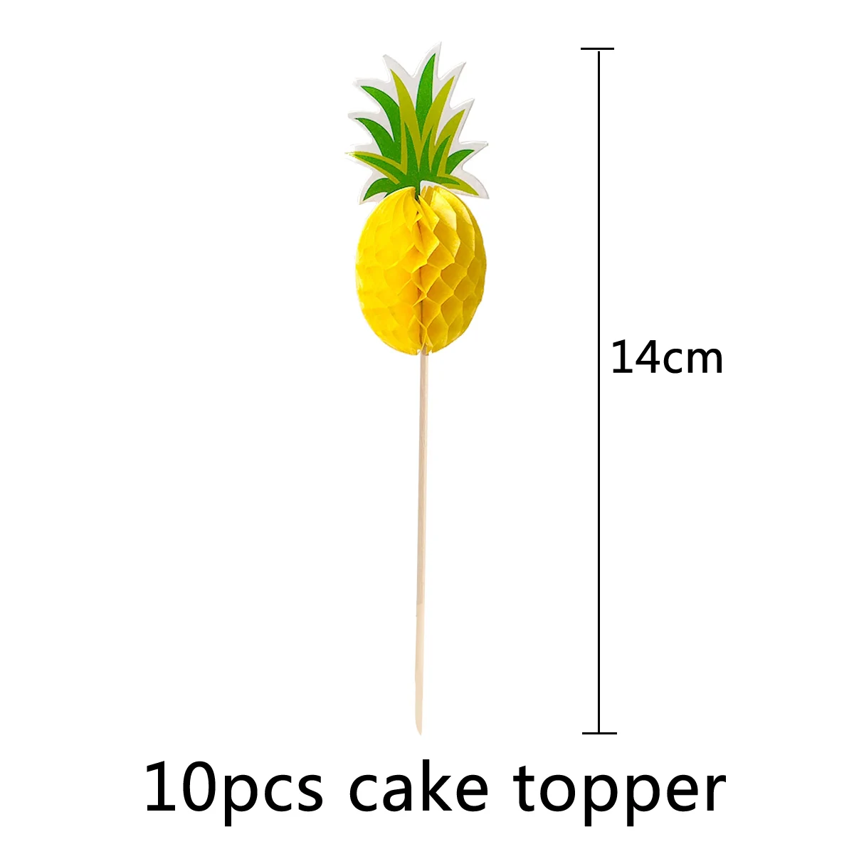 pineapple Amawill Фламинго Вечерние Розовые С Днем Рождения Кекс Топпер перо облако торт украшение для дня рождения украшения для свадебного торта 8D - Цвет: pineapple