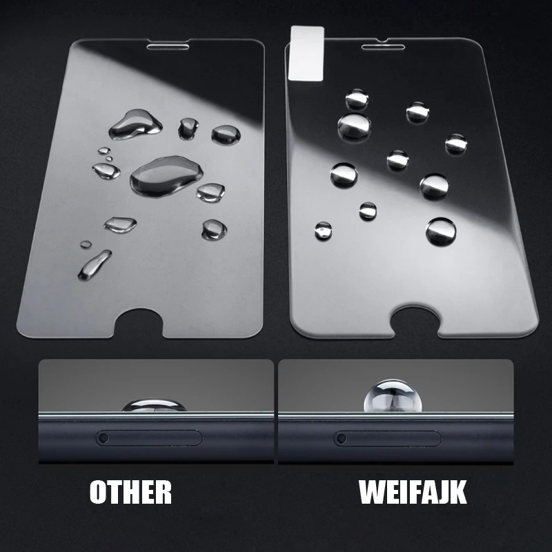 WeiFaJK стекло для iPhone 6 6s 7 8 Plus 5 5S SE закаленное полное покрытие X Защитная пленка
