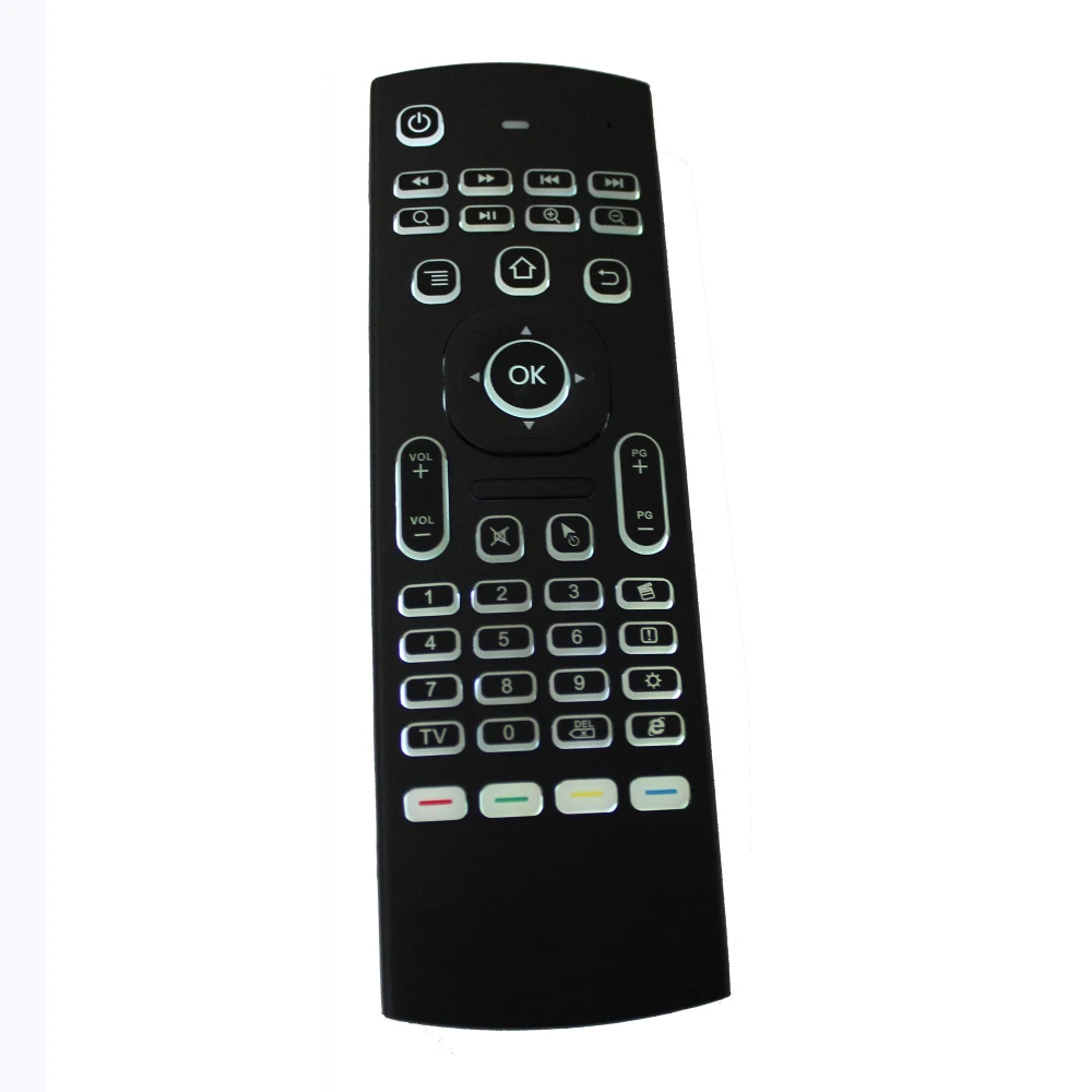 Беспроводная клавиатура Air Mouse 2 4G RF T3 с подсветкой для X96 tx3 mini A95X H96 pro Android TV Box