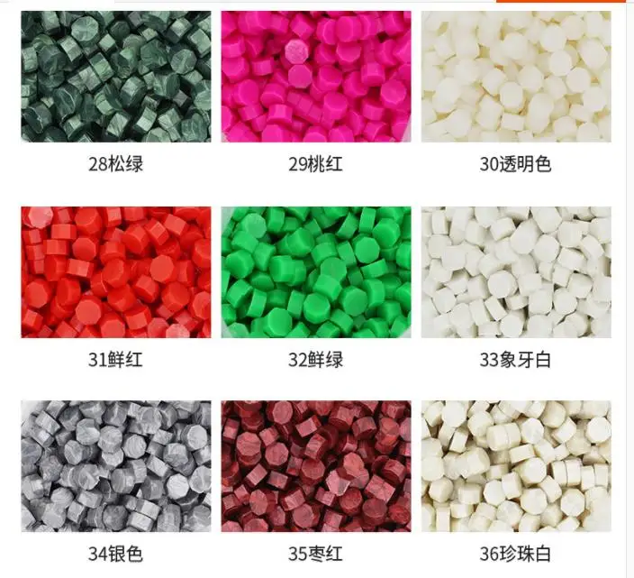 Новый 6 цветов Ретро уплотнительные восковые таблетки бусины/частицы/полоски