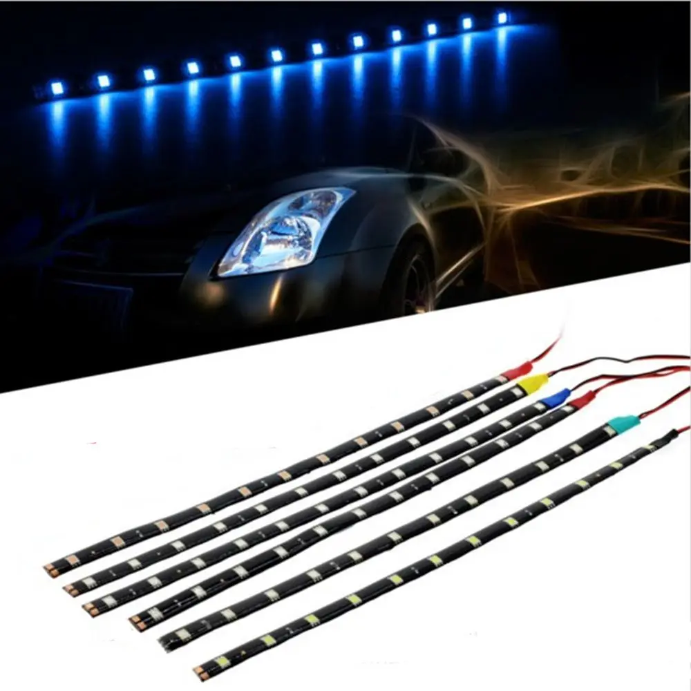 2 шт. 15 светодисветодиодный 30 см 1210 SMD Светодиодная лента для автомобиля Высокая
